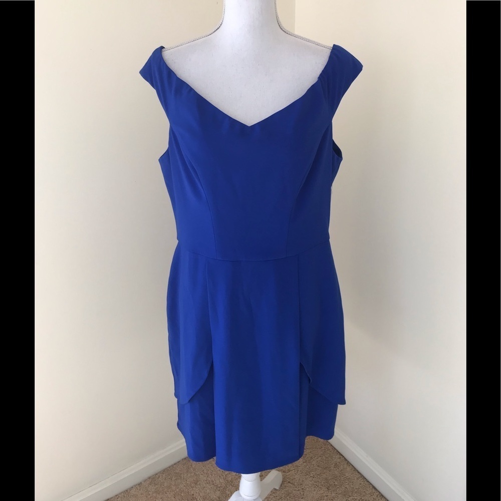 NWT! ADELYN RAE Size L blue Holland dress